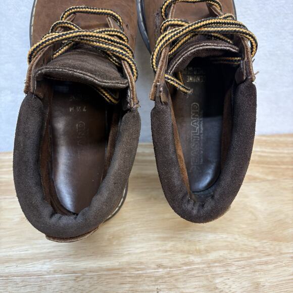 Eastland Brown Leather Lace Up Ankle Chukka Boot Moc Toe Lug Sole Size 7.5 - Picture 9 of 13